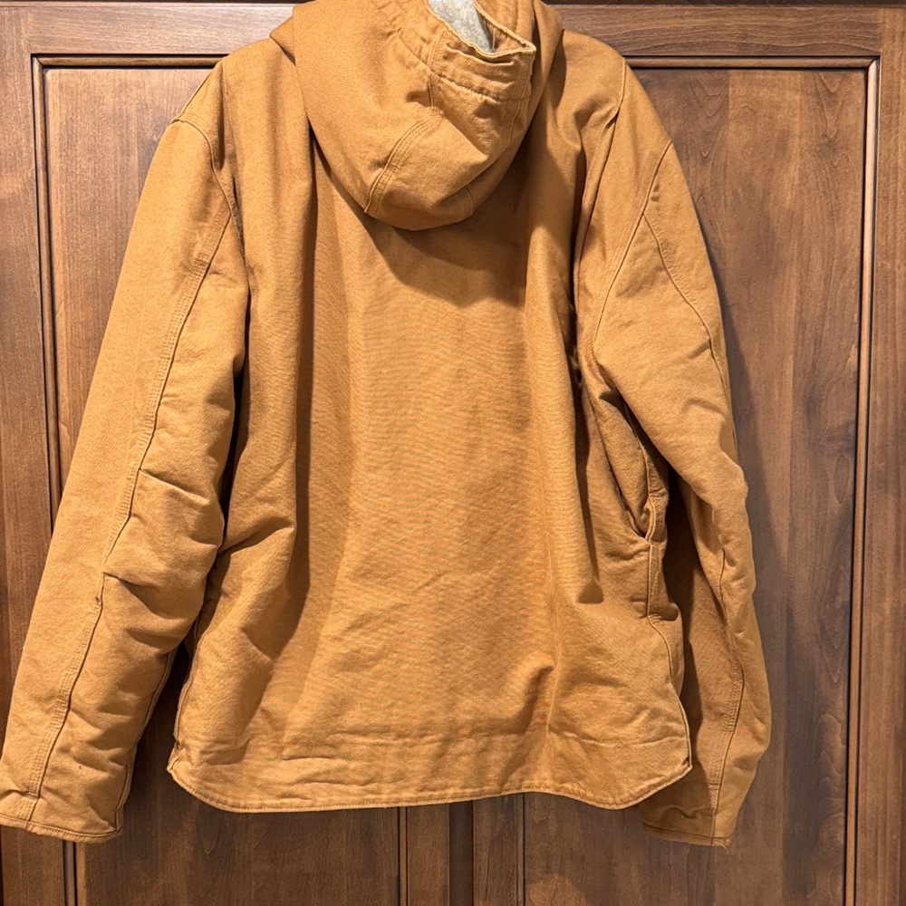 Carhartt Mens Brown Zip-Up Hoodie - Picture 4 of 5